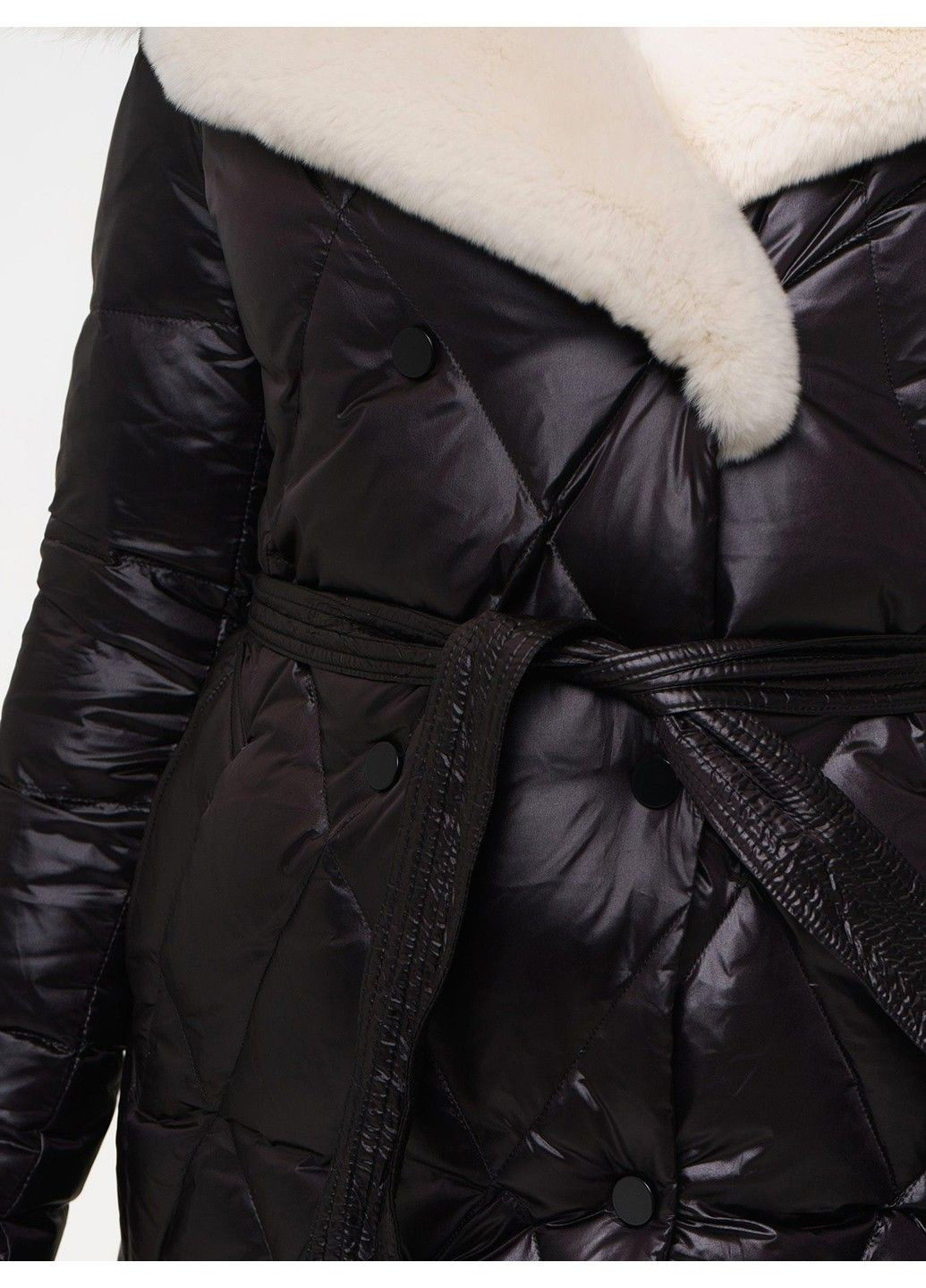 Черная зимняя куртка 21 - 04295 Vivilona