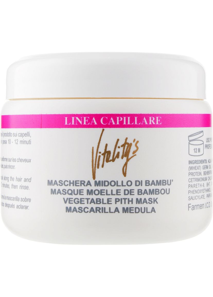 Маска зміцнююча з бамбуком Linea Capillare Mask 500ml (235857-70954) Vitality`s (368635529)