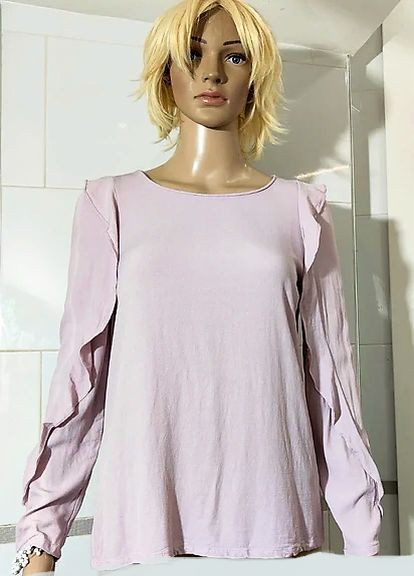 Сиреневая демисезонная блуза Massimo Dutti