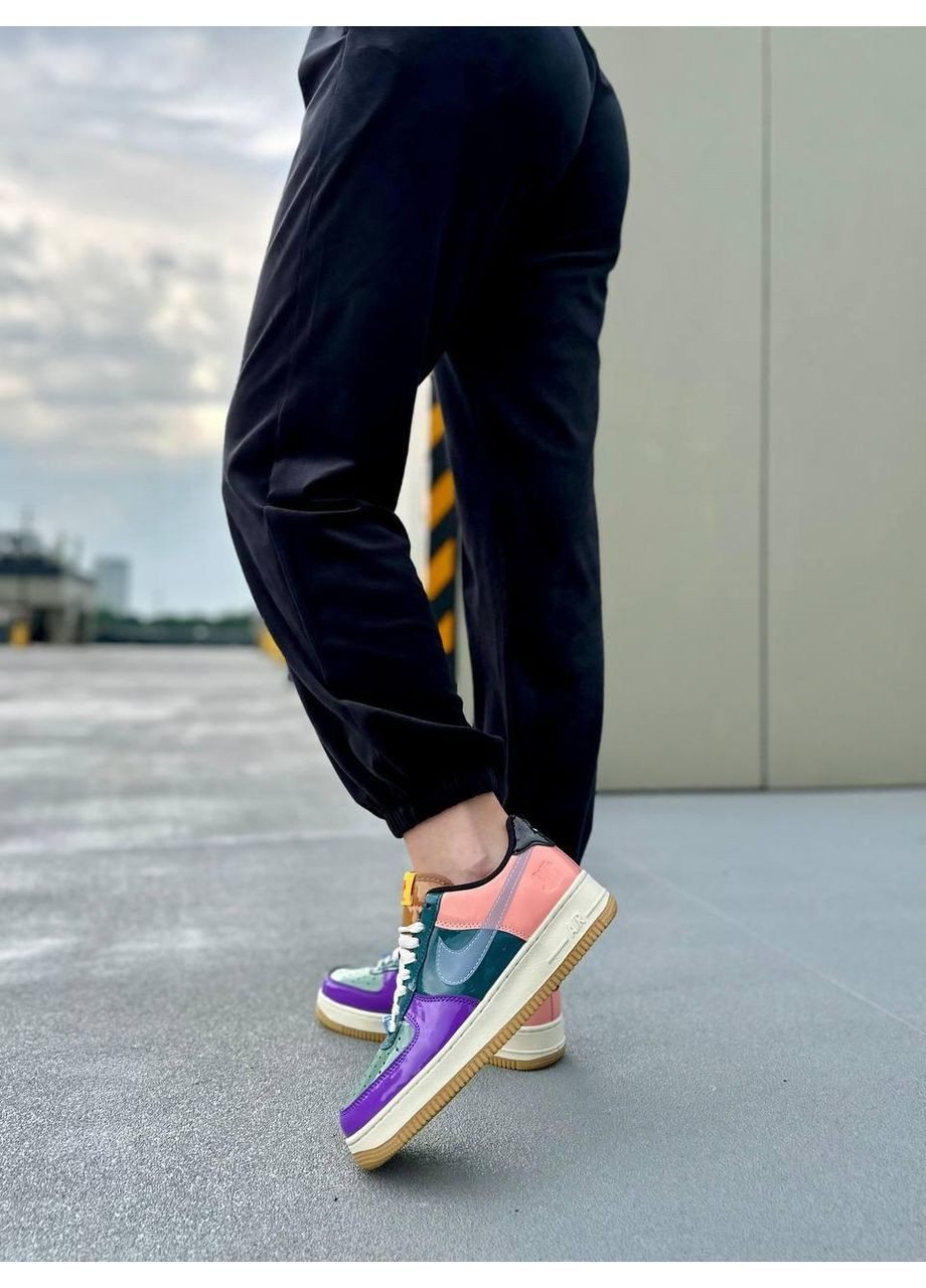 Комбіновані Осінні кросівки чоловічі nike air force 1 low x undefeated найк аір форс 1 преміум No Brand