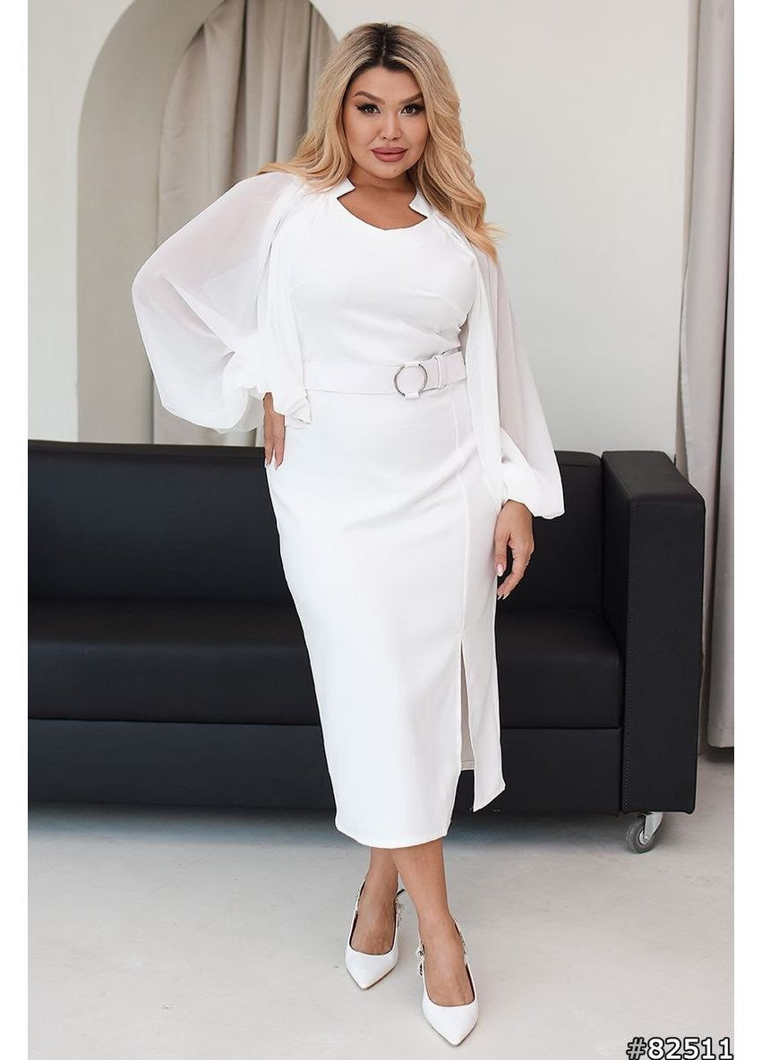 Білий вечірня плаття футляр Lolita однотонна