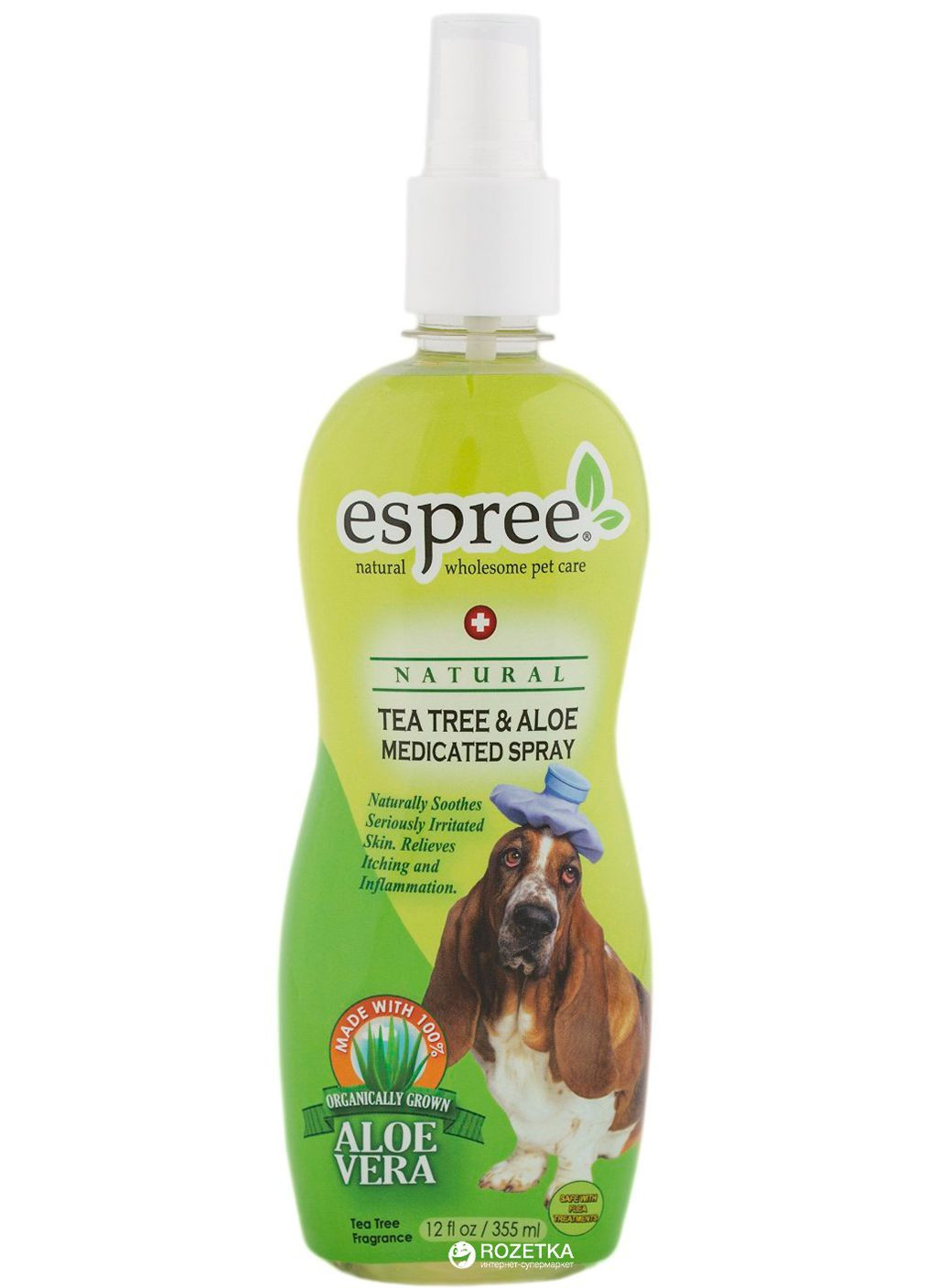 Спрей Tea Tree & Aloe Spray при зуде и раздражениях для собак 355 мл (e01075) Espree (293276973)