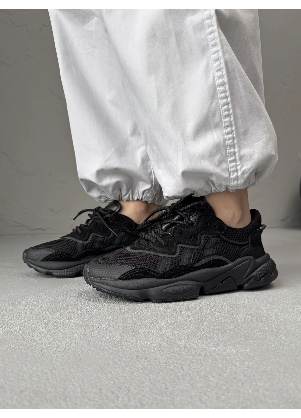 КРОССОВКИ ЖЕНСКИЕ ADIDAS OZWEEGO TRIPLE BLACK TEXTILE АДИДАС ОЗВИГО ЧЕРНЫЕ No Brand чёрные демисезоны (392005931)
