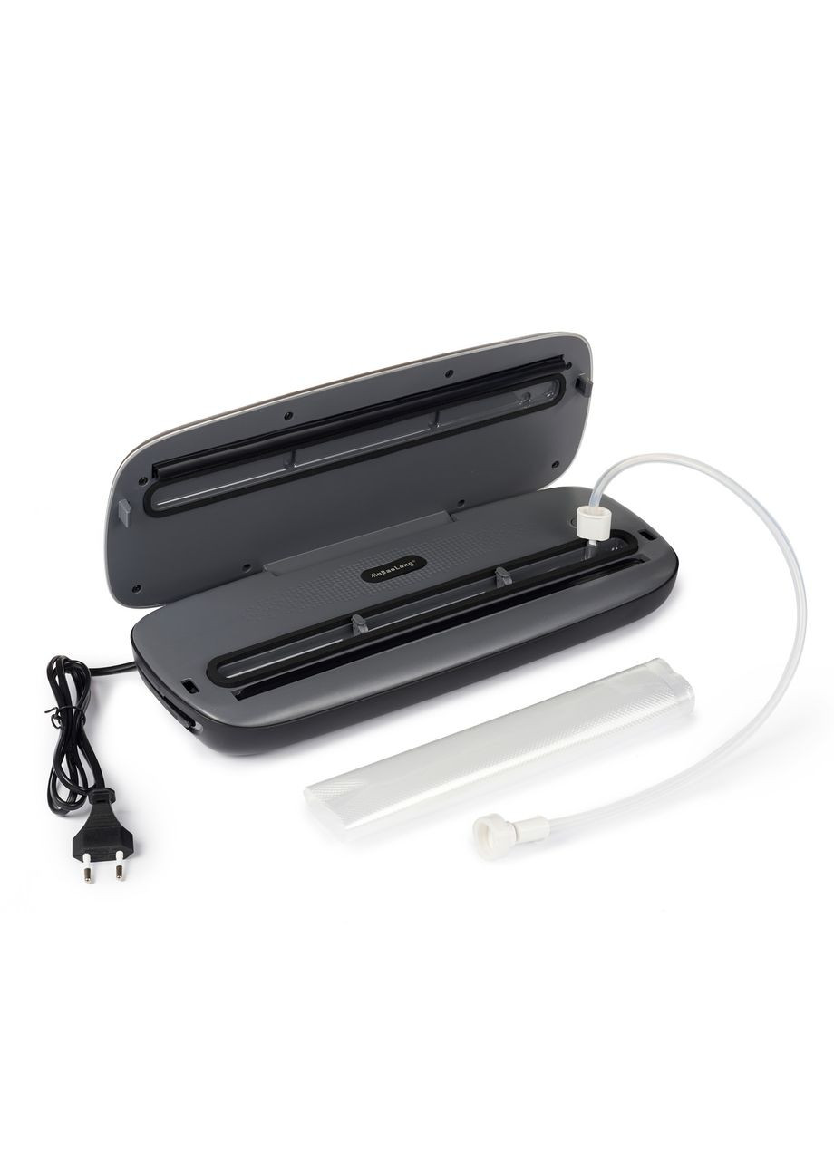 Вакууматор (Сухий і Вологий Режими) + Комплект 5 Рулонів в Різних Розмірах + 15 Вакуумних Зіп Пакетів чорний Comshop (301219798)