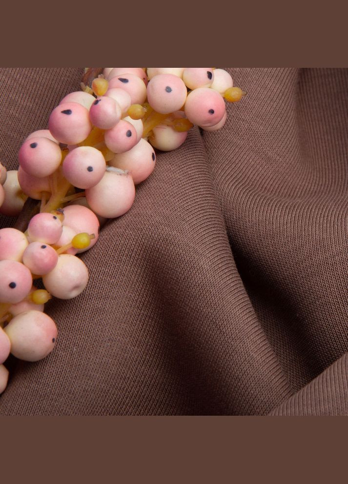 Тканина трикотаж трьохнитка фліс, 310 г/м2, 180 см кава тепла для спортивного одягу IDEIA (307063035)