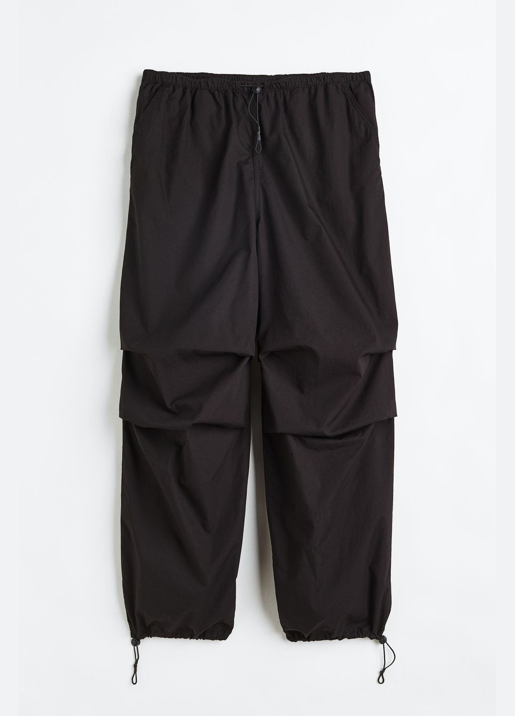 Черные спортивные летние брюки H&M