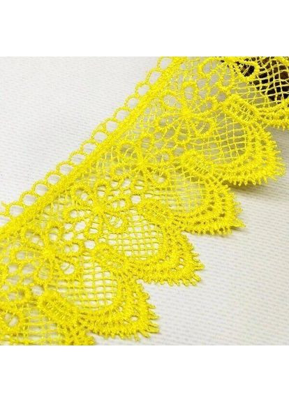 (1 м) Кружево макраме 7CM (13 м) цвет - желтый (M729-64-143) Plus-plus (352743477)