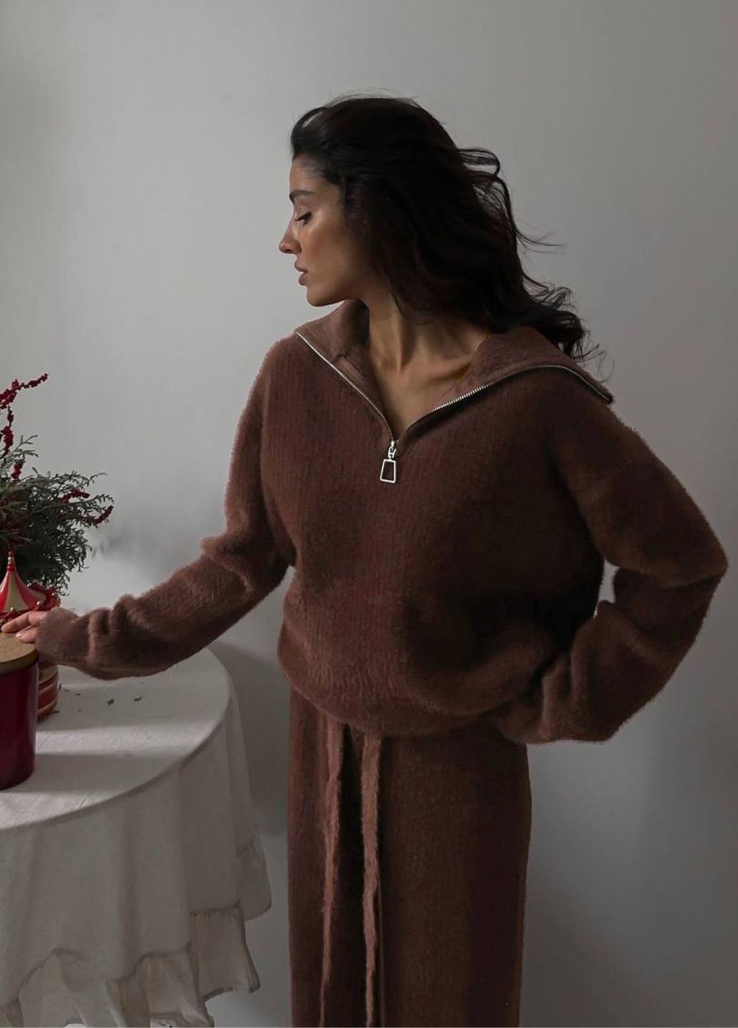 Базовый повседневный костюм двойка в рубчик: кофта + штаны Tik-Tak (322677732)