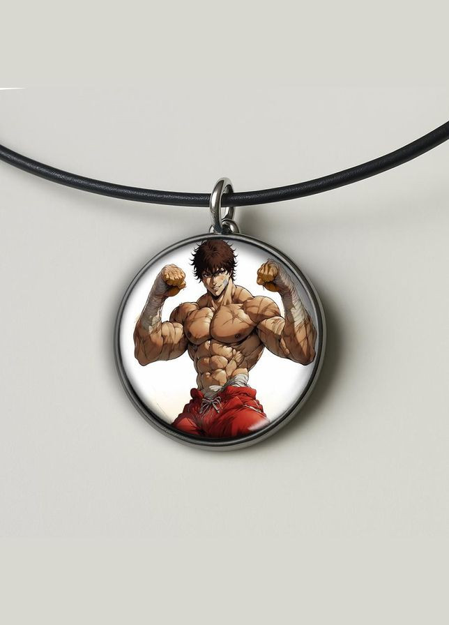 Набор подвеска (кулон) и брелок Аниме Боец баки #03 (подарочный набор) No Brand (332633626)