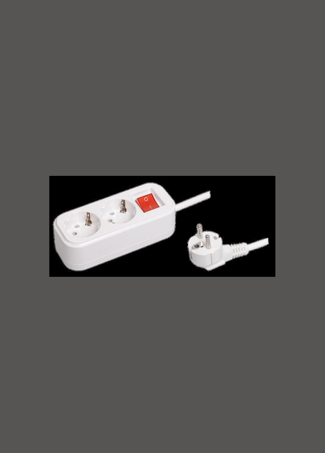 Удлинитель с выключателем 5м 2 гнезда 2Р+PЕ IP20 [WYP11-16-02-05-ZK] Classic UEC (337148848)