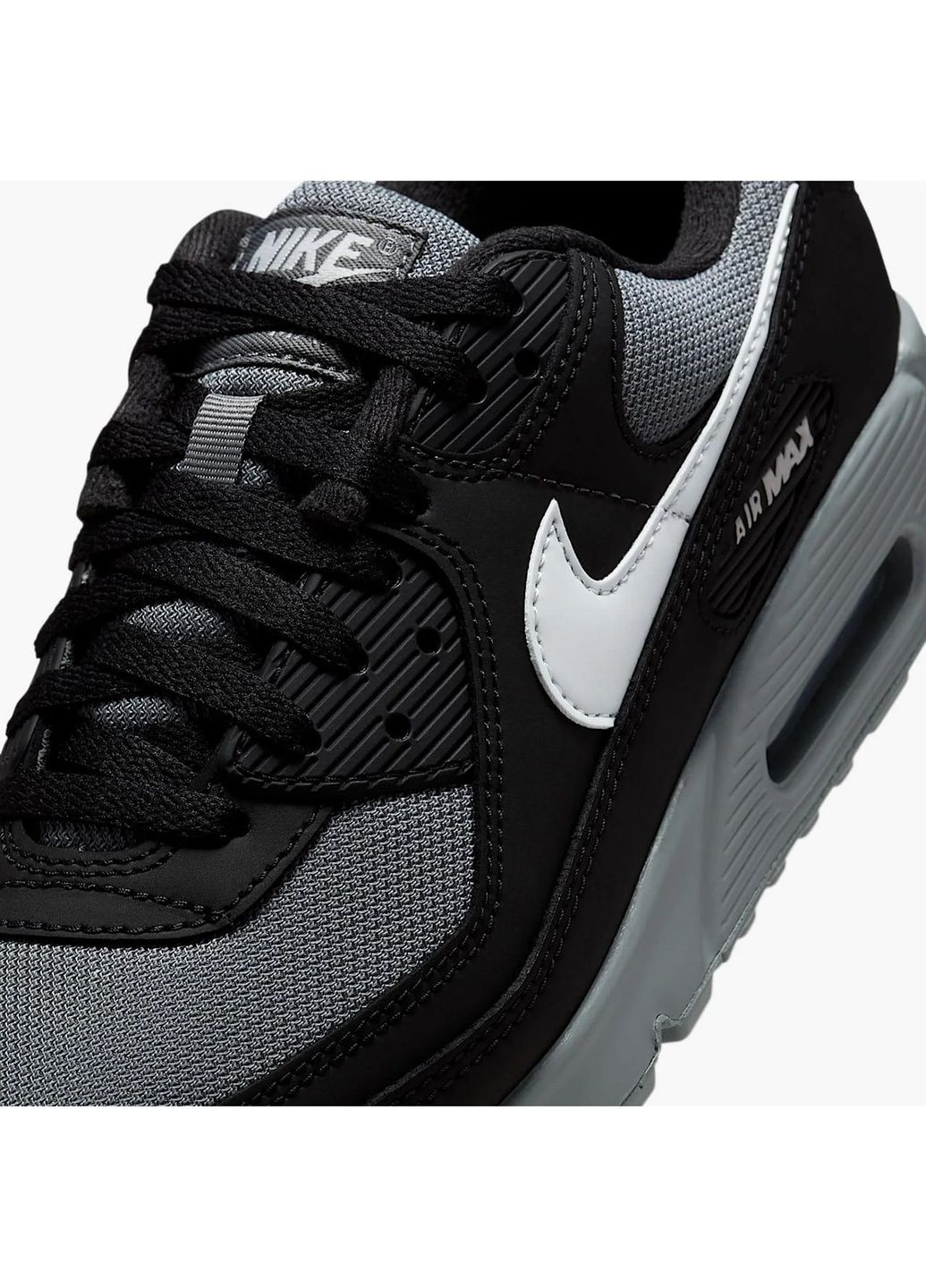 Чорні кросівки чоловічі air max 90 jd black/grey Nike