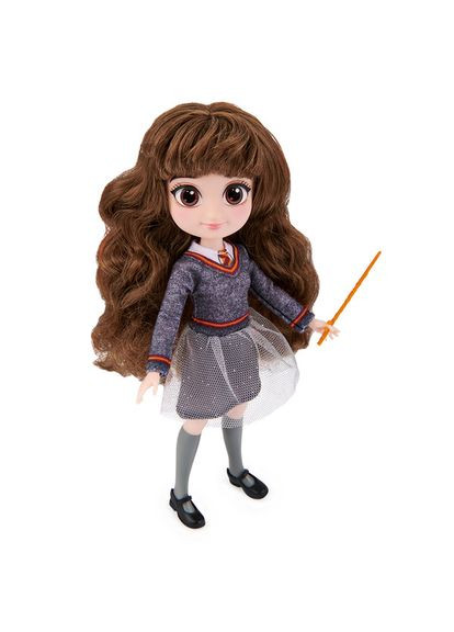 Коллекционная кукла Гермиона 20 см из Гарри Поттера с длинными волосами и волшебной палочкой для девочек Harry Potter (322777137)