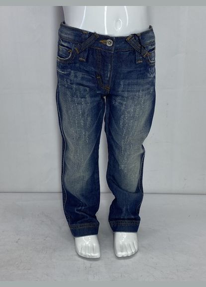 Синие демисезонные прямые джинсы D&G