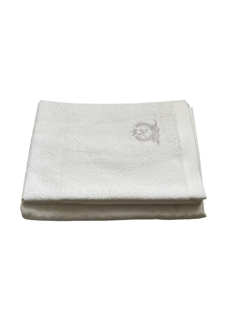 Набір турецьких рушників для ванної 2 шт (150x100 см, 100x50 см) TC303375748 TURComFor білий