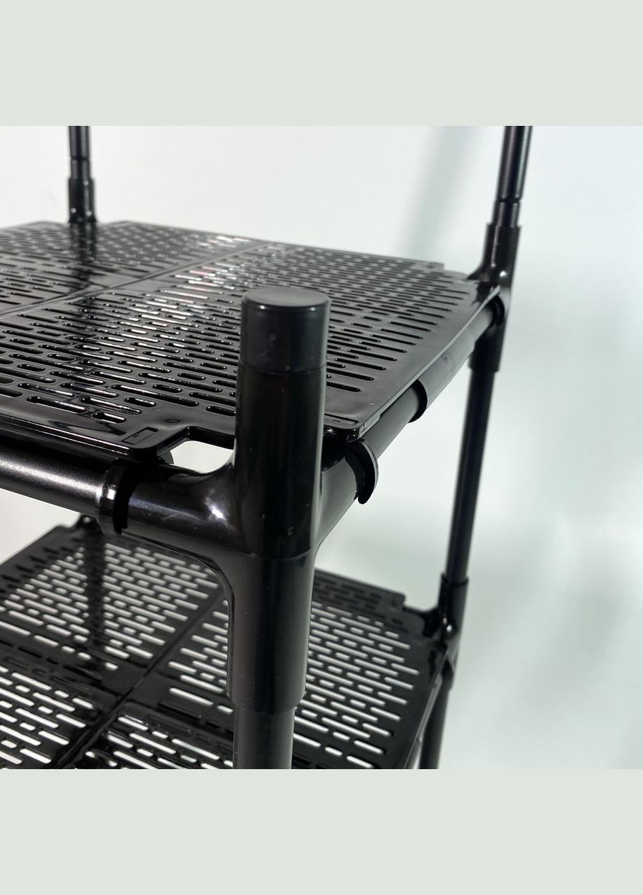 Полка-стеллаж в ванную комнату Bona Part 1 - 3х ярусная этажерка с полочками для мелких вещей Metaplant (346535022)