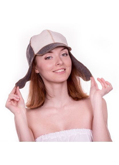 Банная шапка "Кепка" натуральный войлок (LA-072) Luxyart (364550081)