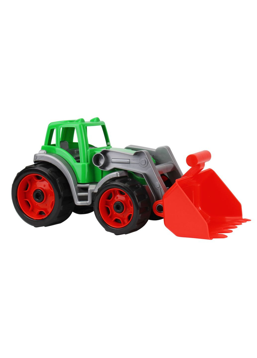 Іграшка Трактор з одним ковшем (17213), сіро-зелена ТехноК (293484062)