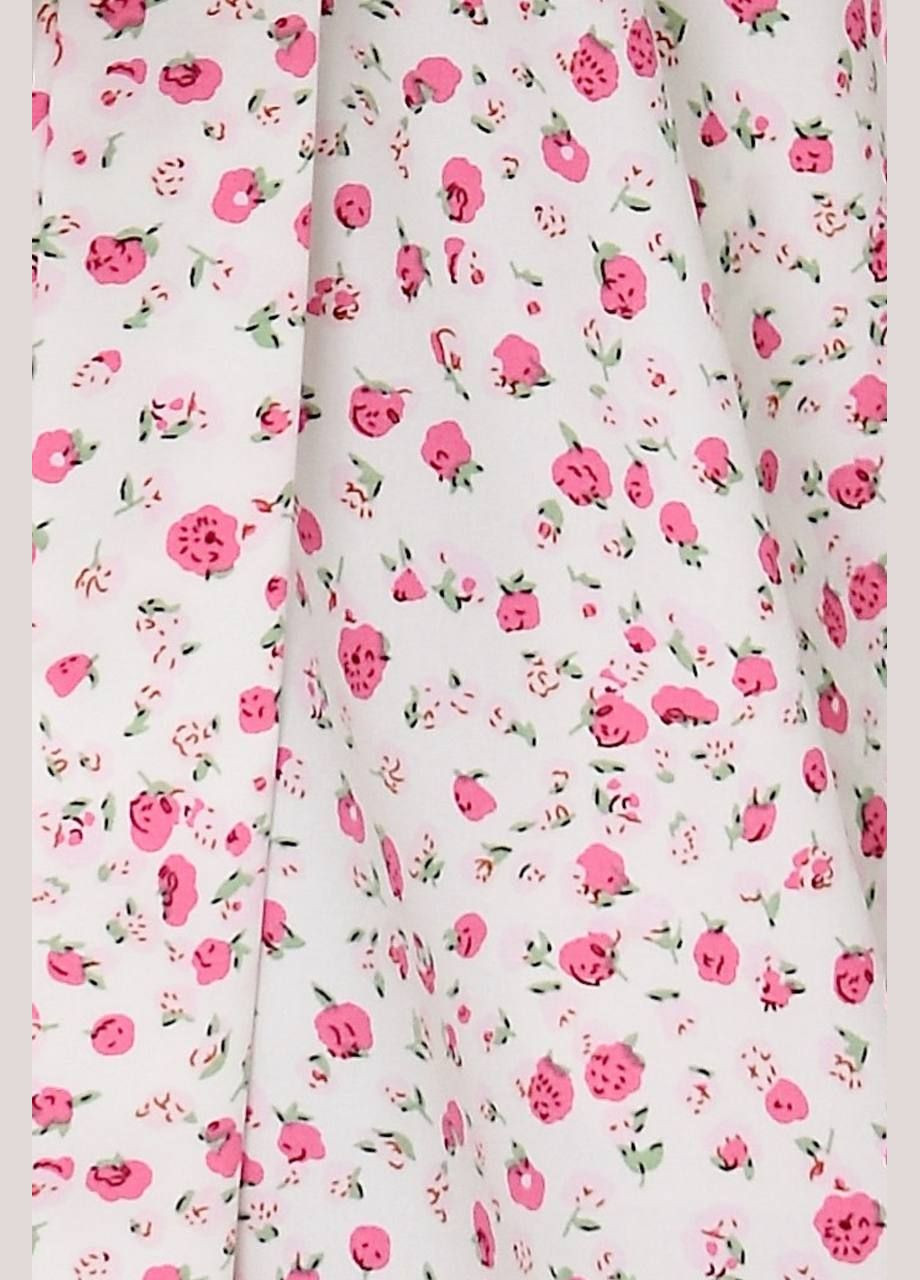 Білий повсякденний жіноча сукня на запах у квітковий принт а-силует Style Point з квітковим принтом