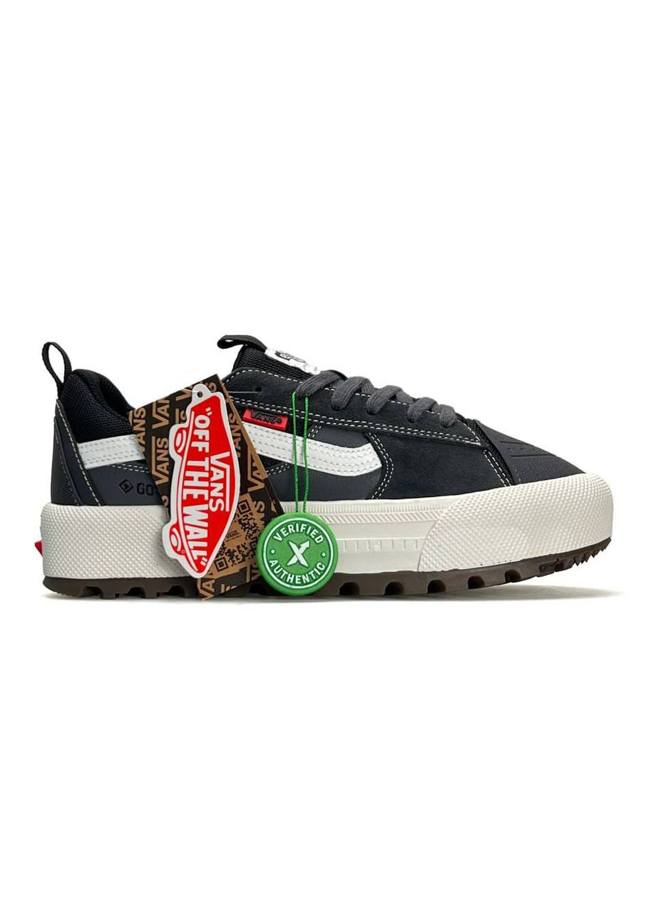 Серые демисезонные кроссовки мужские vans old skool mte-1 gtx dark grey white No Brand Old Skool MTE-1 Gore-Tex Dark Grey White