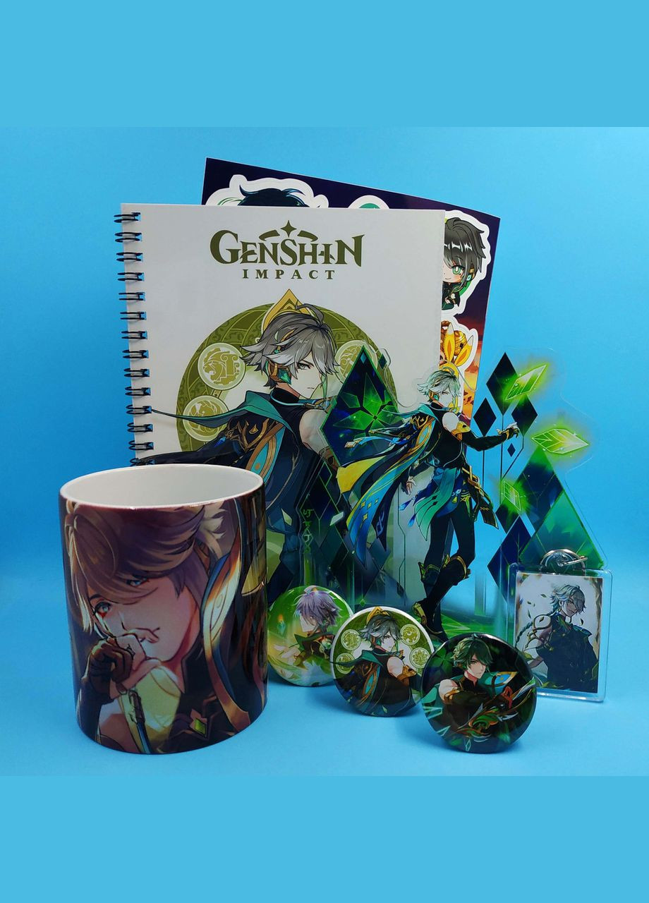 Колекційний Бокс Аль-Хайтам з чашкой із Геншин Імпакт No Brand (348357957)