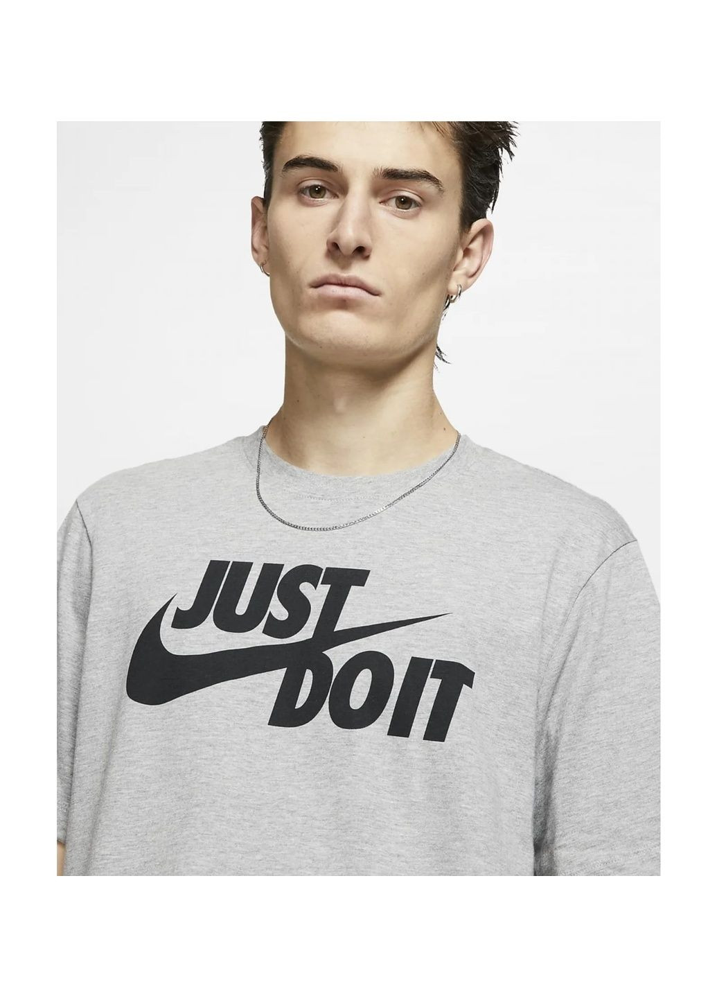 Серая футболка мужская m nsw tee just do it Nike
