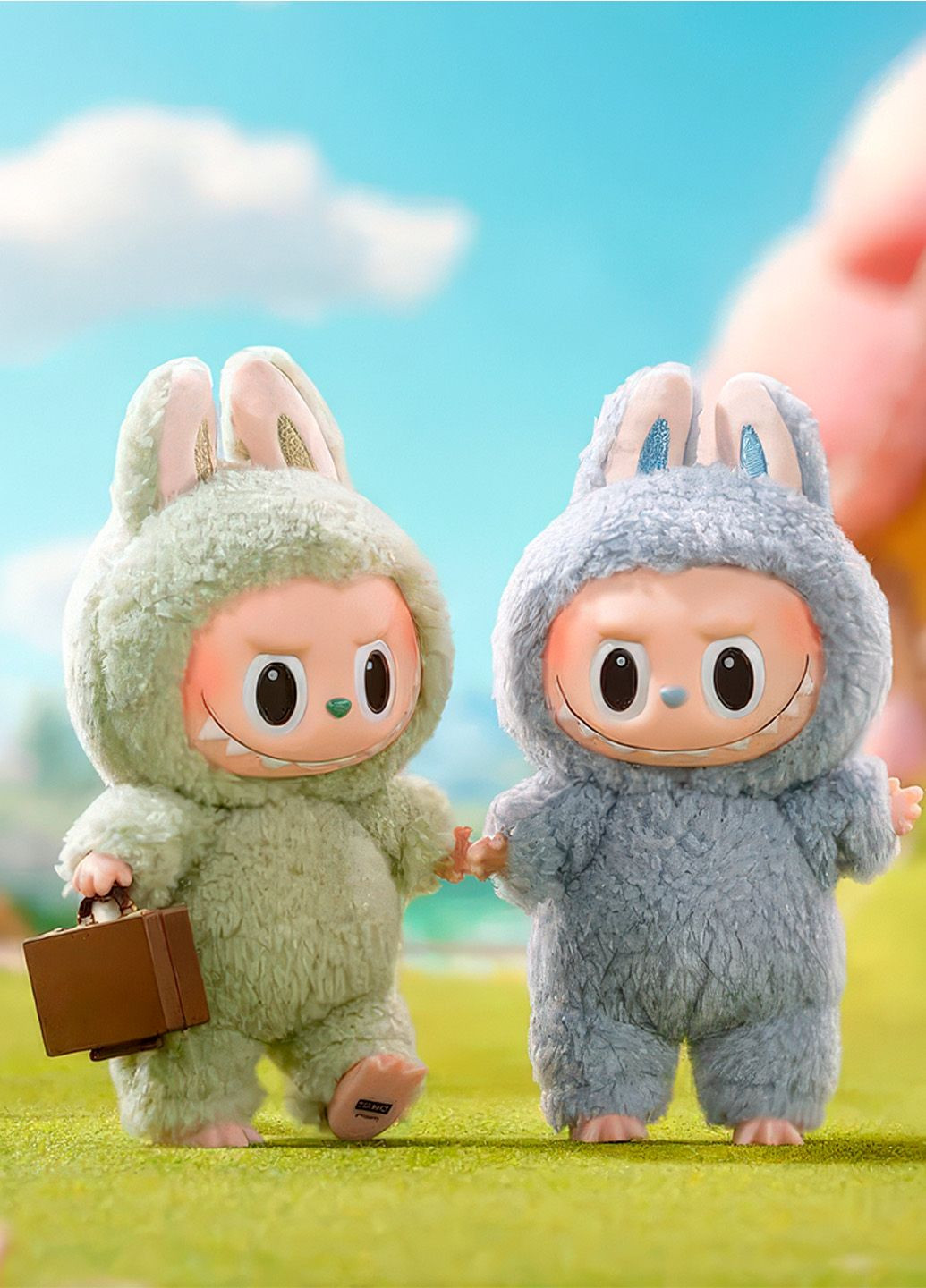 Игрушка-сюрприз Labubu плюшевый брелок Tasty Macarons V1 Лабубу Случайный цвет Pop Mart (339869397)