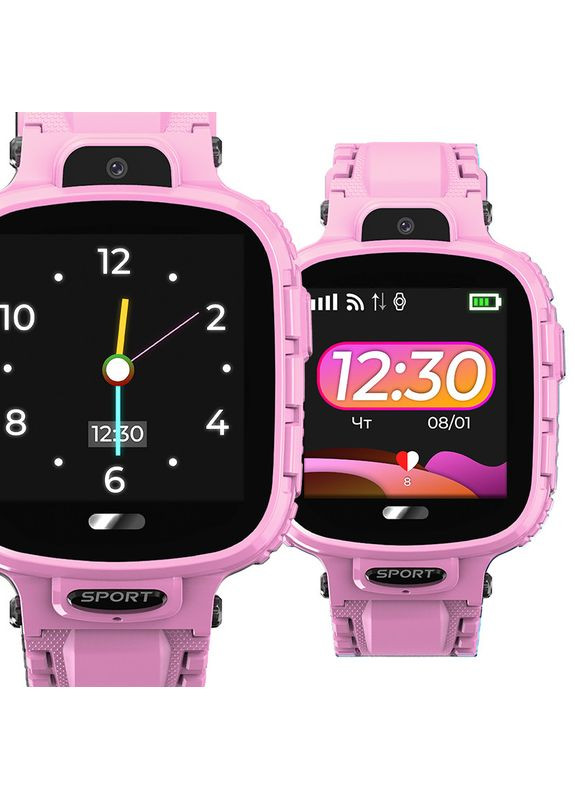 Дитячі смарт годинник-телефон DF45 Anti Lost Edition вологозахищені для дитини (Coral) JETIX (330642132)