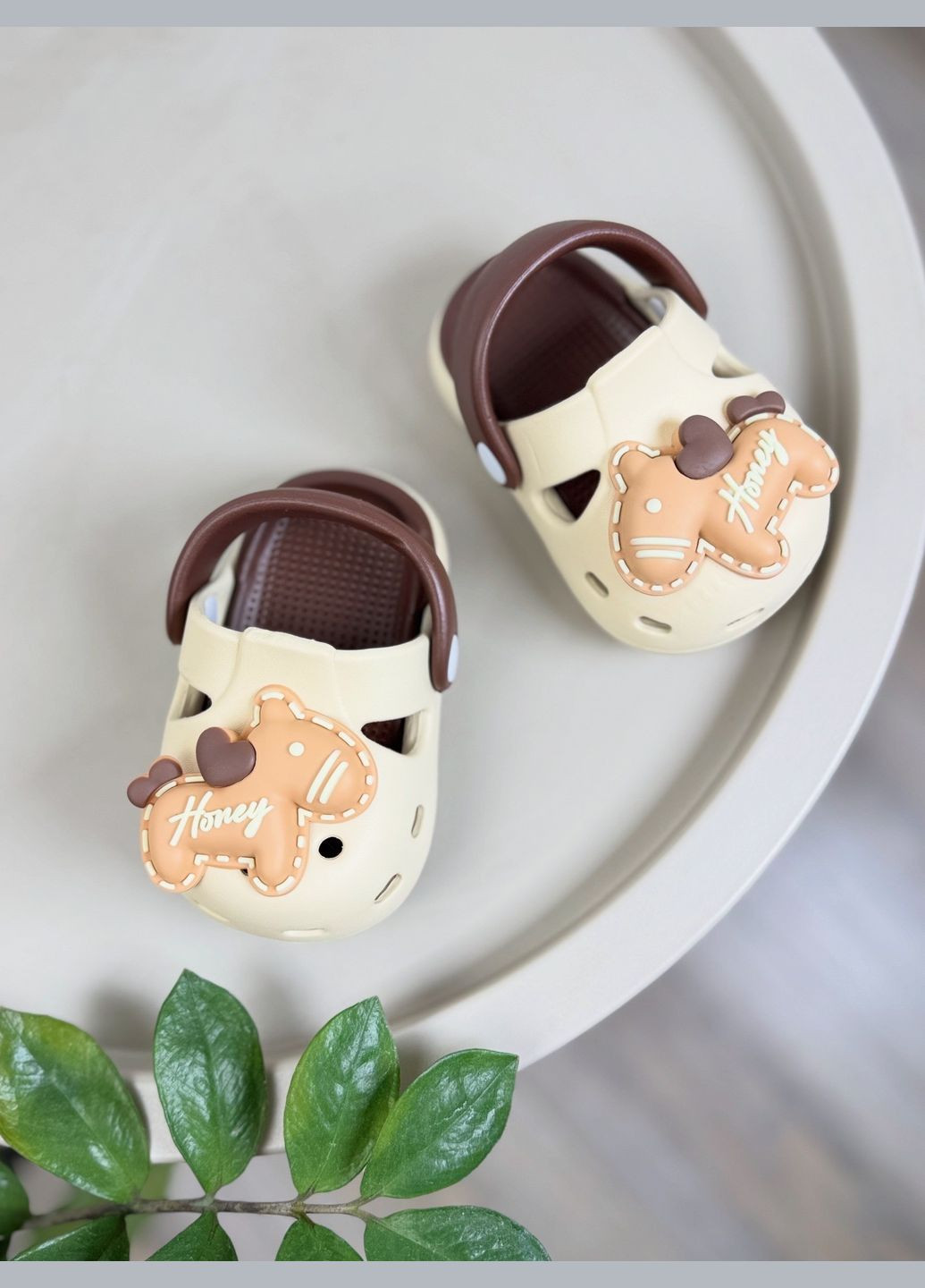 Дитячі крокси бежеві 1527 No Brand (336383431)