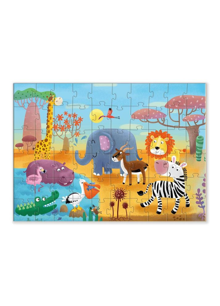 Пазл "Жаркая Африка" 60 элементов, серия "Животные" Додо, пазл африканские животные Dodo (338425619)