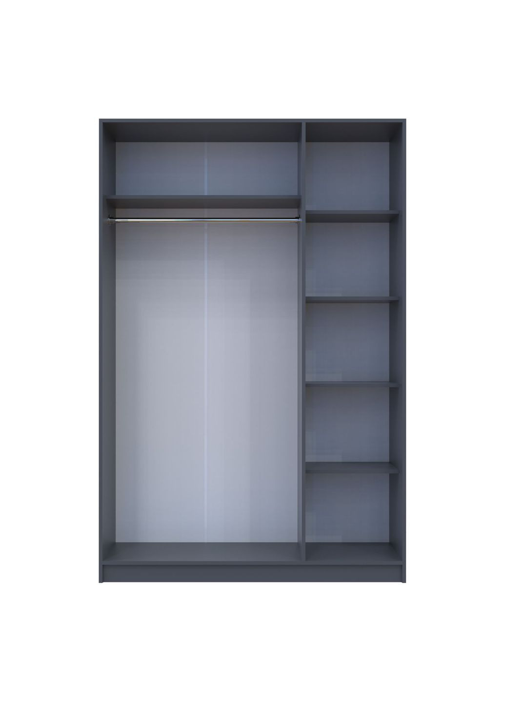 Шафа розпашна для одягу Промо 135х48х204 см Графіт (DRS-011206) Doros (361998817)