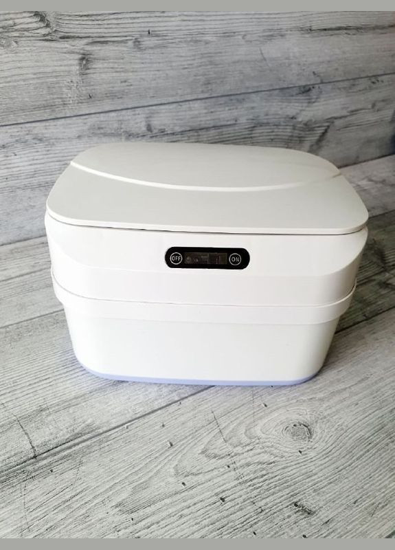 Відро для сміття сенсорне складане з кришкою 8 л сміттєвий кошик силіконовий датчиком для кухні No Brand (348118939)