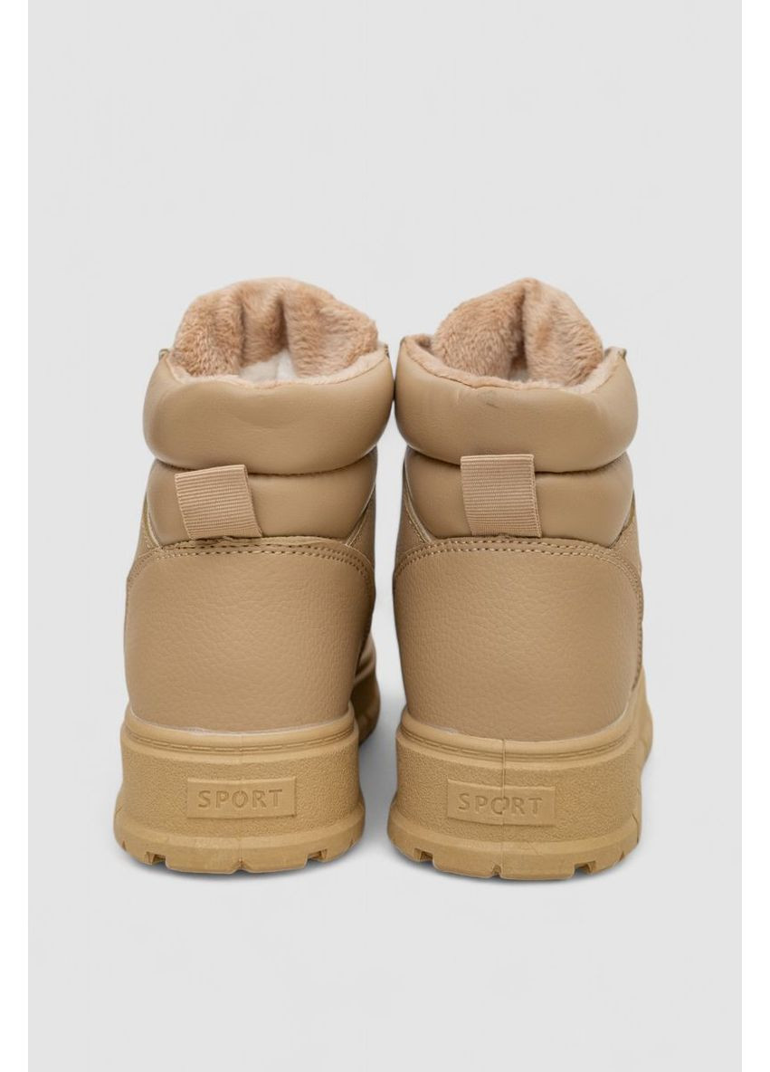 Кроссовки женские зимние на меху,, 248RMB03 Ager бежевые всесезоны (369973859)