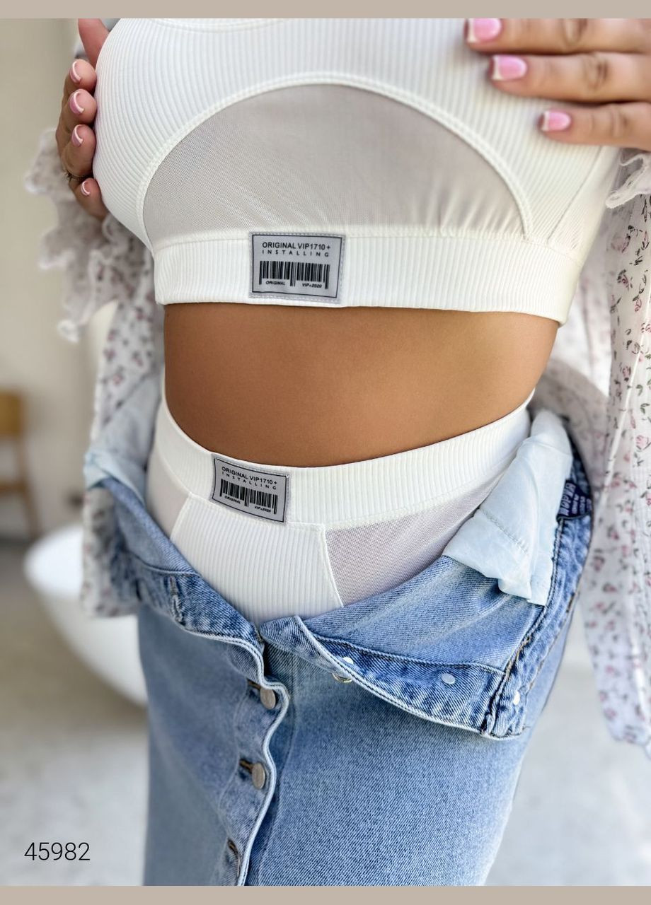 Білий літній комплект жіночої білизни Liton