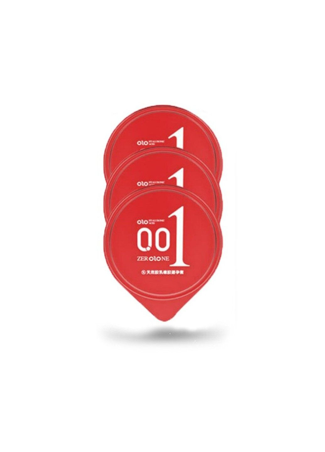 Ультратонкий презерватив RED с гиалуроновой кислотой OLO (284279066)