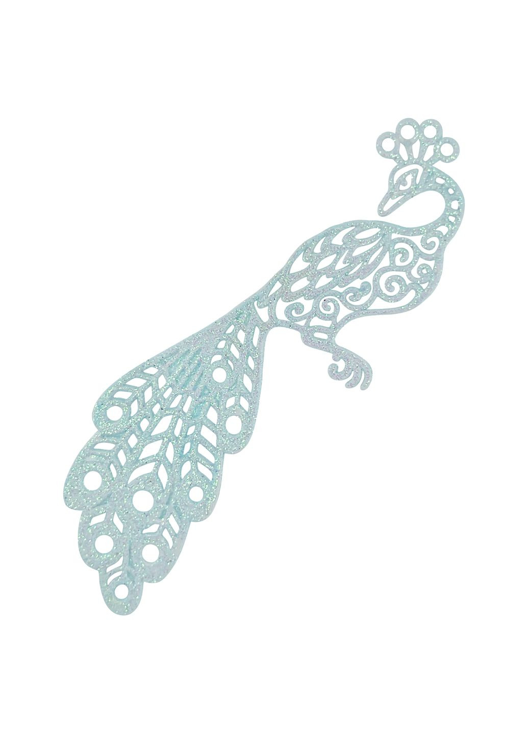 Новорічна підвіска Жар-Птиця 2Д 5х12см білий MIS LT (365627959)