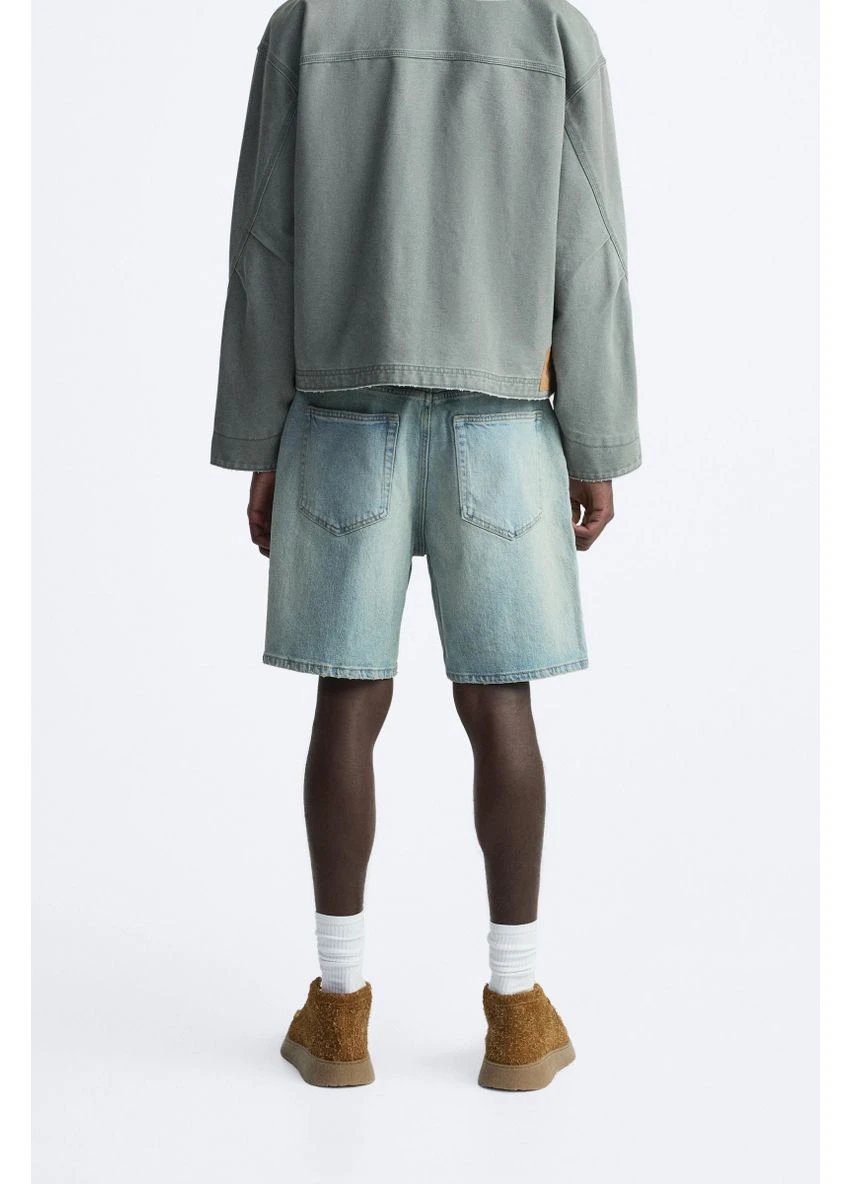 Шорты джинсовые 1538/462 Mid-blue Zara (370393944)