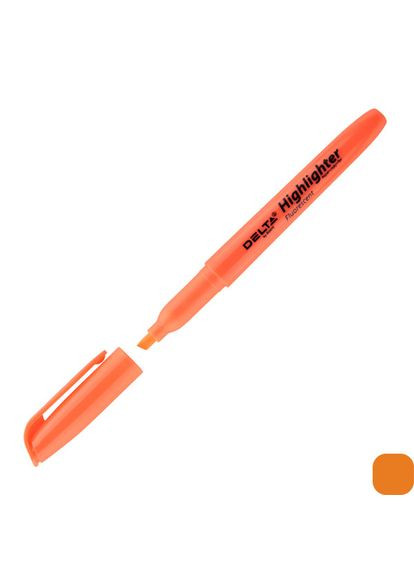 Маркер (текстовыделитель) Highlighter, 1 шт / Оранжевый Delta by Axent (342415504)