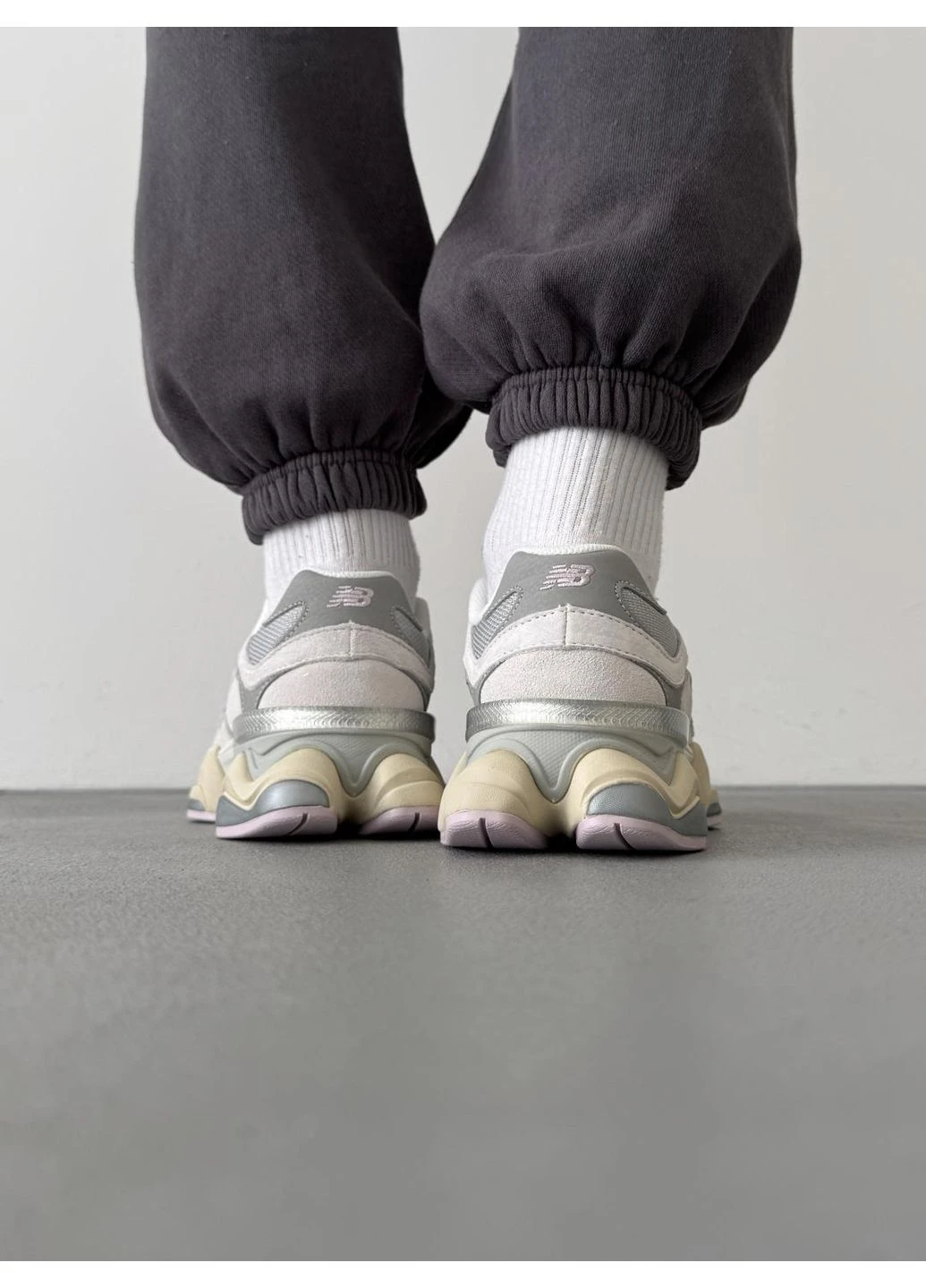 КРОССОВКИ ЖЕНСКИЕ NEW BALANCE 9060 GREY BEIGE PINK НЬЮ БЕЛАНС 9060 No Brand розовые демисезоны (369387297)