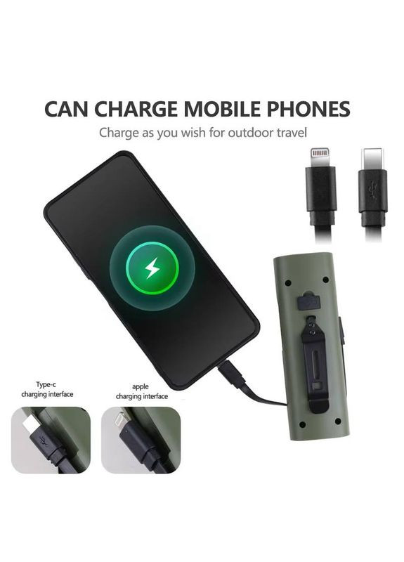 Велоліхтар Z-818 2x3W+COB white+red з Power Bank 6400mAh No Brand (325610382)