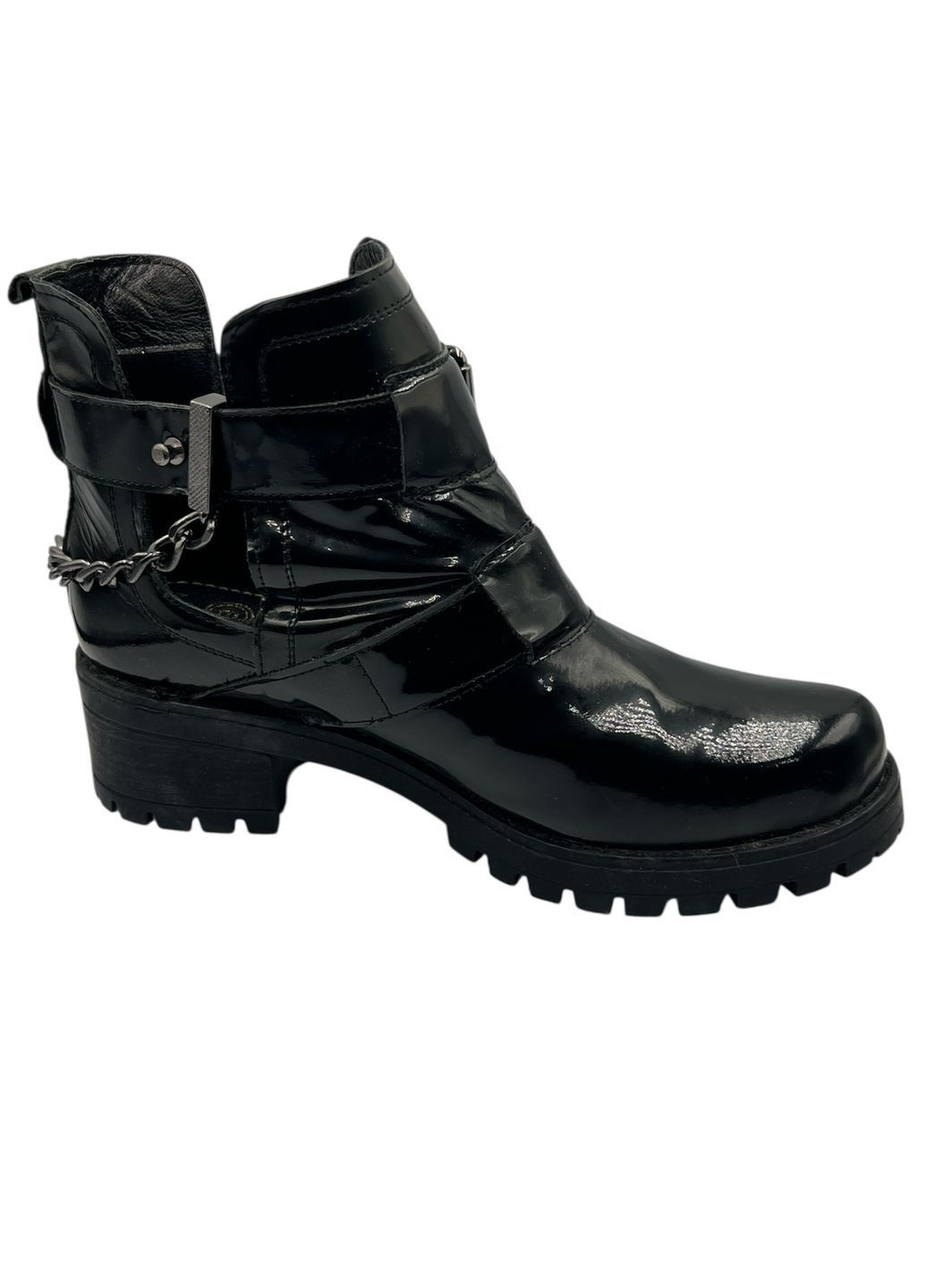 Черевики жіночі, демісезонні, верх натуральний лак, всередині байка Sherlock Soon (369761846)