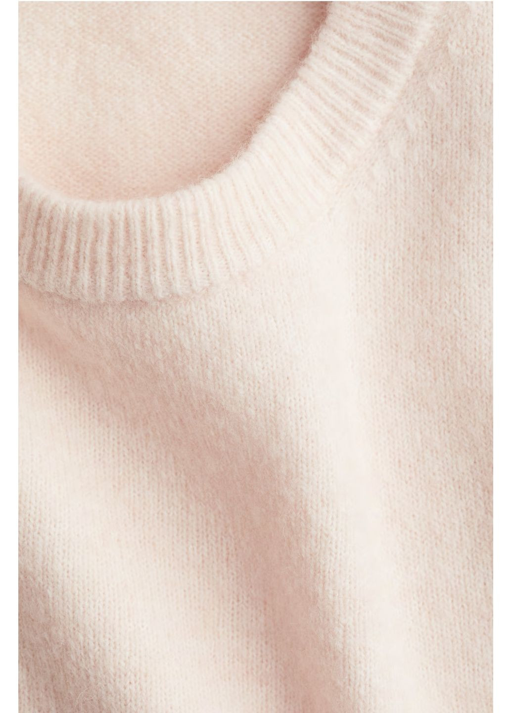 Пудровий демісезонний светр з вовною H&M basic