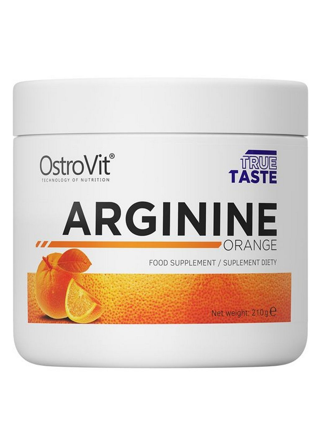 Аминокислота Arginine, 210 грамм Апельсин Ostrovit (293416845)