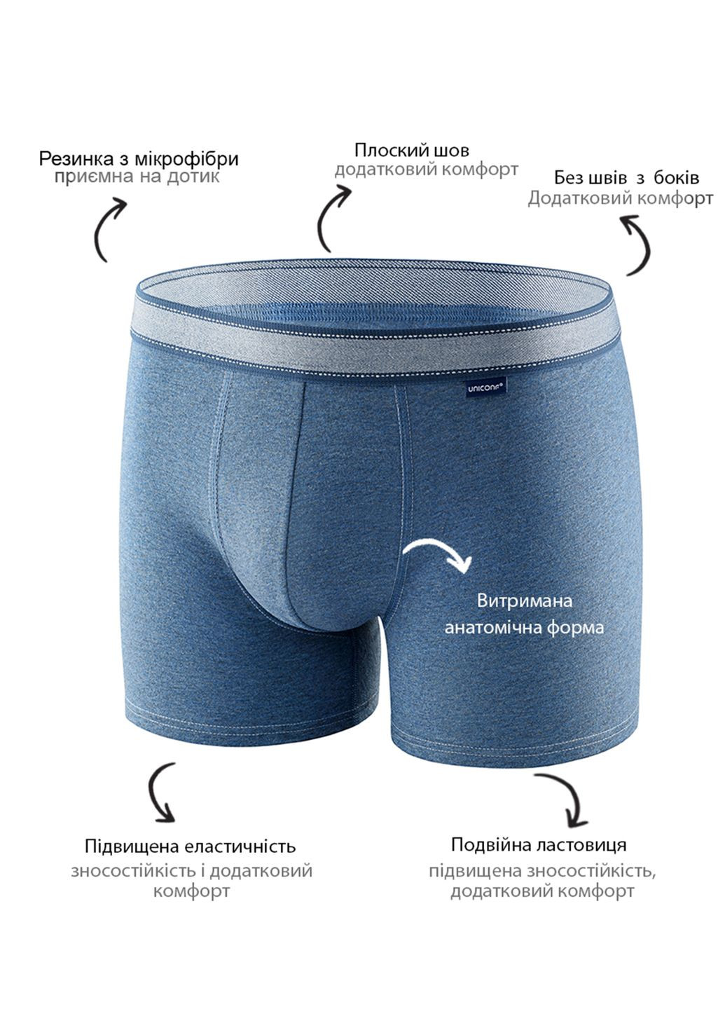 Трусы мужские Uniconf BB99RNVM (317356179)