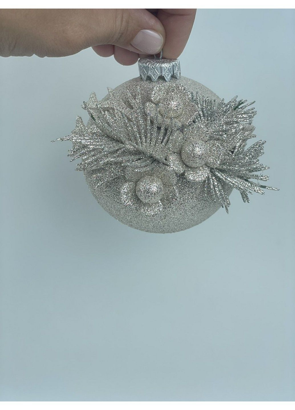 Куля прикрашена 80 мм в упаковці 2 шт Dashuri (304368278)