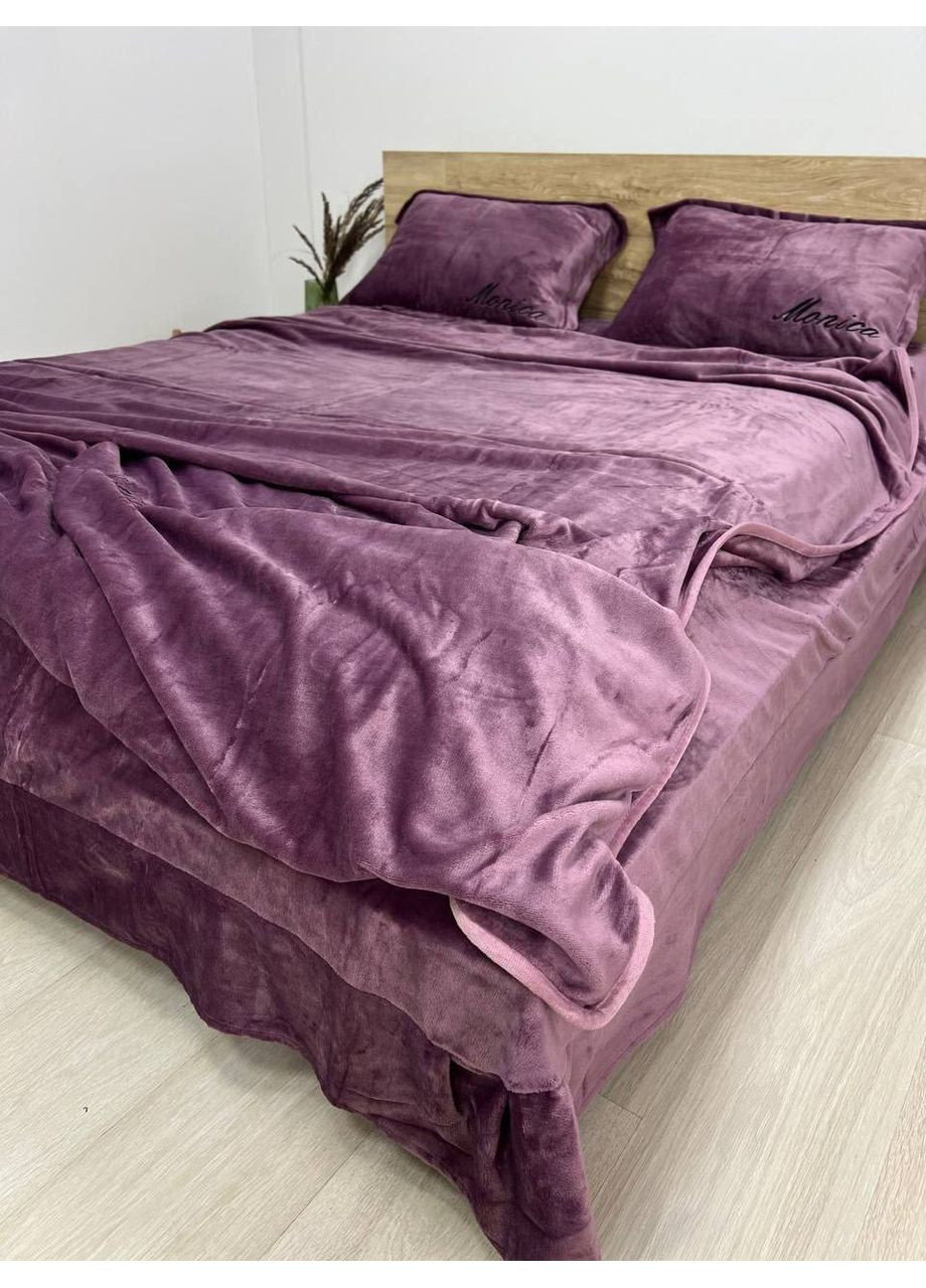 Велюрова постільна білизна півтораспальна Vishnya (364927042)