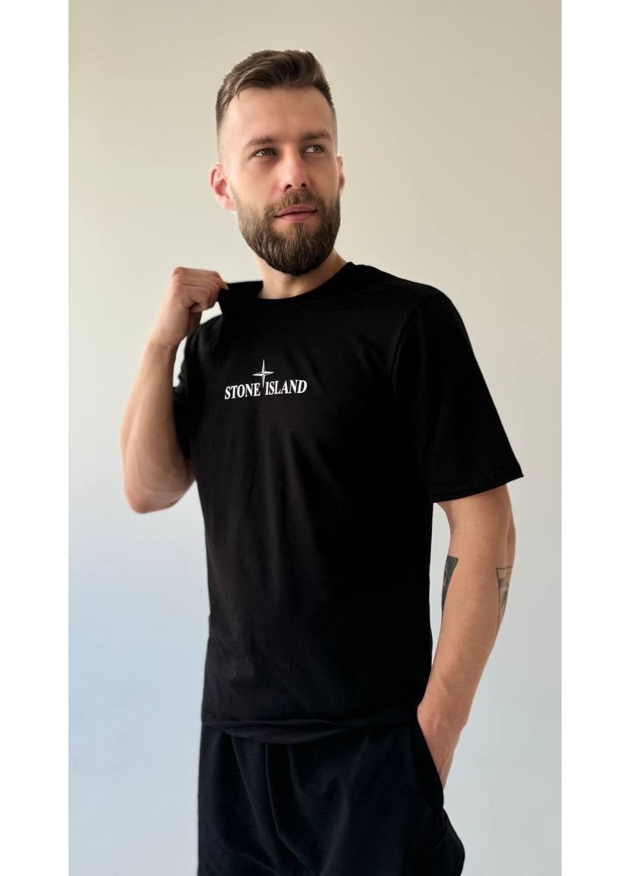 Черная футболка цвет черный No Brand