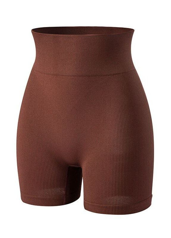 Жіночі короткі велосипедки в рубчик з пуш ап ефектом укорочені шортики для занять спортом з утягуючим ефектом push up Cindylove (341538418)