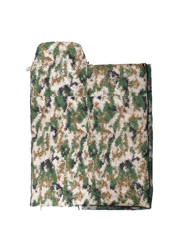 Спальный мешок одеяла с капюшоном (Нейлон 320T, подкл. PL 320T, утиный пух, 2300г, р-р 210х75см, t -25 до 0, камуфляж) Shengyuan (361438810)