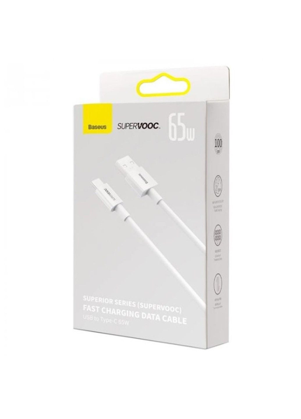 Дата кабель Superior Series (SUPERVOOC) Fast Charging USB to Type-C 65W 1m (CAYS00090) Baseus (305589158)