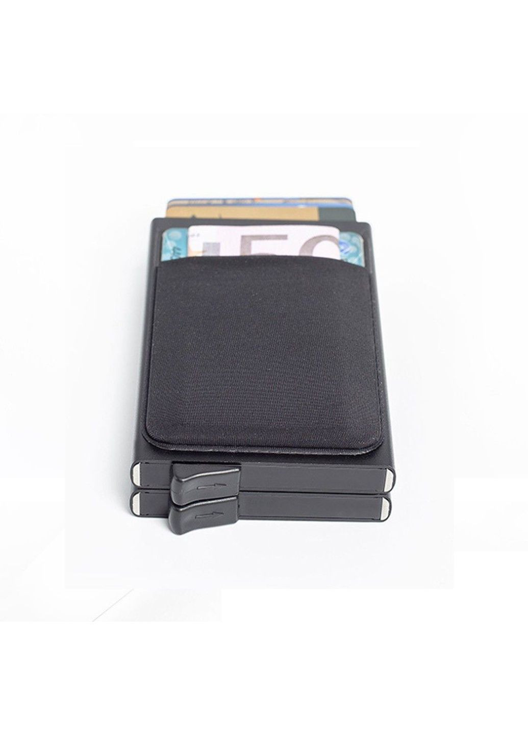 Алюмінієвий картхолдер чоловічий для карток, чорний чоловічий гаманець для карток web No Brand (289870015)